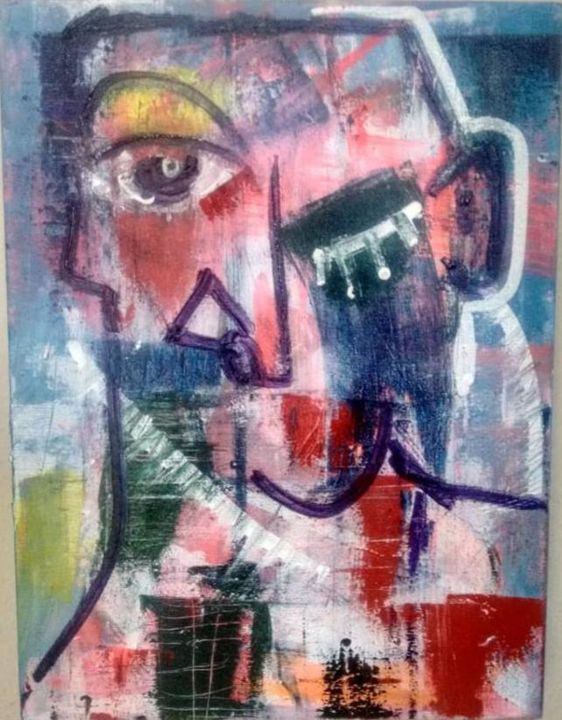 Pintura intitulada "Sem Titulo" por Dão Lobo, Obras de arte originais, Acrílico