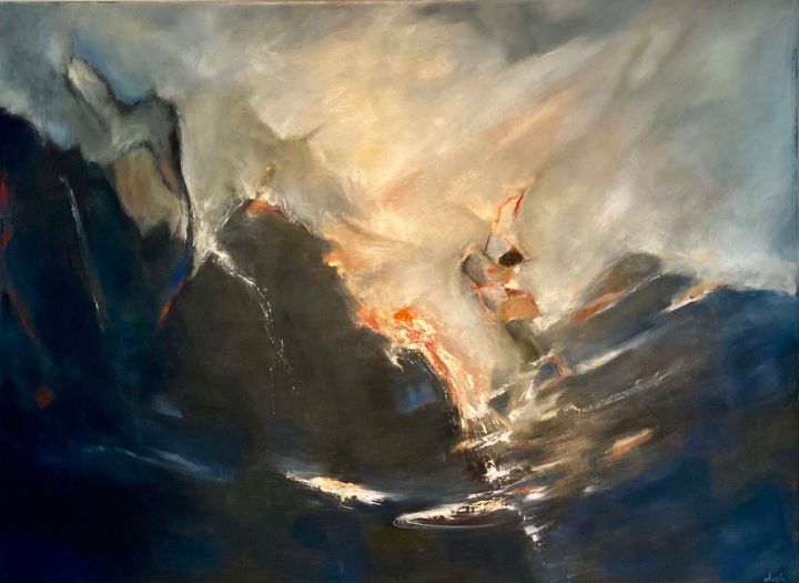Peinture intitulée "Ombres & Lumières" par Dari Jullien Ing, Œuvre d'art originale, Huile