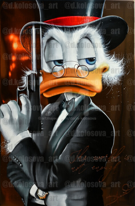 "007" başlıklı Tablo Daria Kolosova tarafından, Orijinal sanat, Petrol