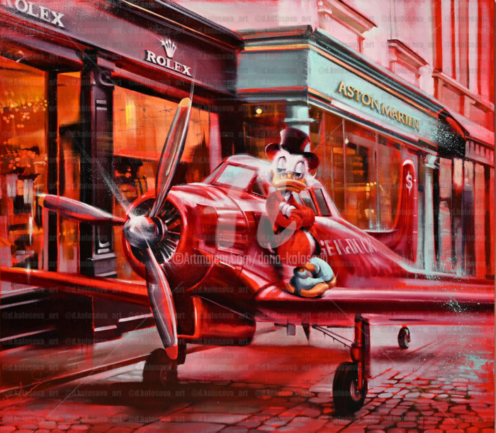Pintura titulada "Jet" por Daria Kolosova, Obra de arte original, Oleo