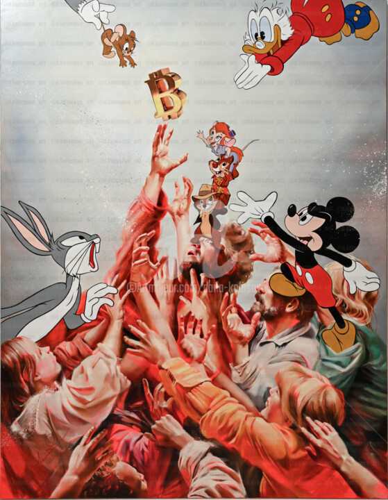 Картина под названием "Crave 2" - Daria Kolosova, Подлинное произведение искусства, Масло Установлен на Деревянная рама для…