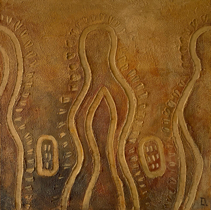 Ζωγραφική με τίτλο "Dnipro-Donećka (Zav…" από Daria Lisova, Αυθεντικά έργα τέχνης, Ακρυλικό Τοποθετήθηκε στο Ξύλινο φορείο σ…