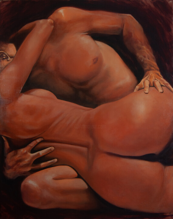 Pintura intitulada "Embrace" por Daria Petrova, Obras de arte originais, Óleo