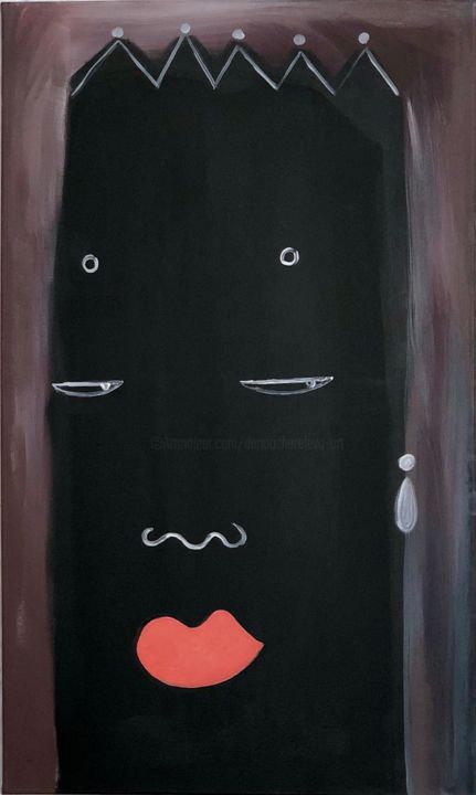 Картина под названием "Number 17" - Daria Ozhereleva, Подлинное произведение искусства, Акрил