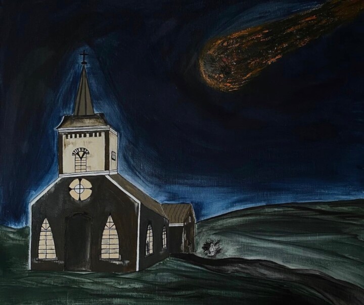 Painting titled "Apocalypse of the r…" by Dariia Manastyrska, Original Artwork, Oil