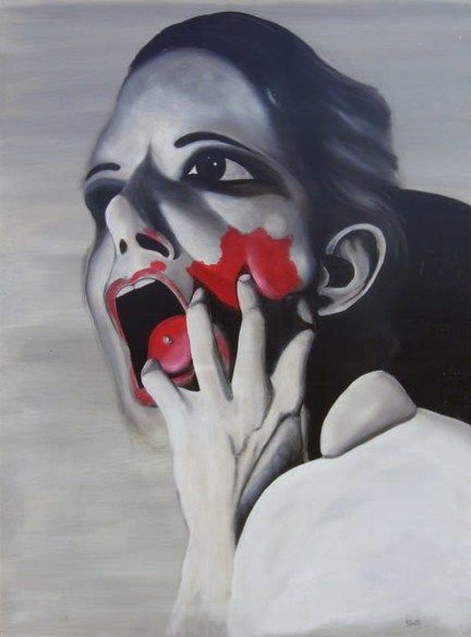 Pittura intitolato "SPASIMO" da Darkpumart, Opera d'arte originale, Olio