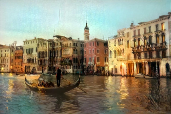 Fotografia intitulada "Venise N3" por Darnal, Obras de arte originais, Fotografia Manipulada
