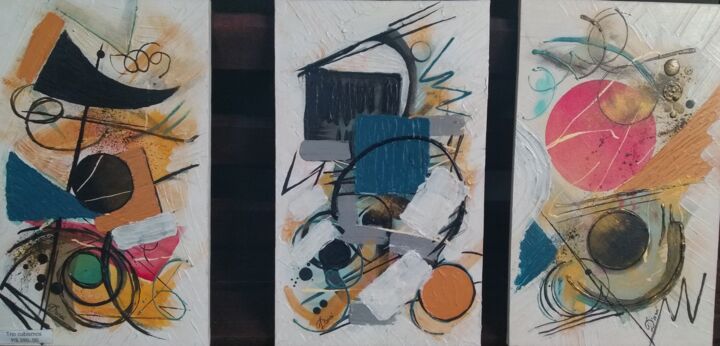 Pintura intitulada "Cubismo" por Darci Alves, Obras de arte originais, Acrílico