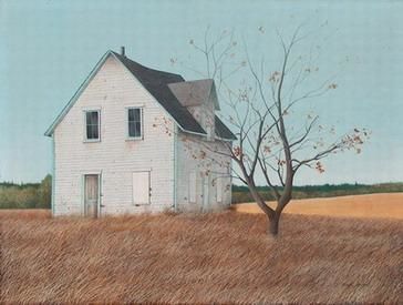 Painting titled "BOARDED UP" by Daryl Budd, Original Artwork, Oil