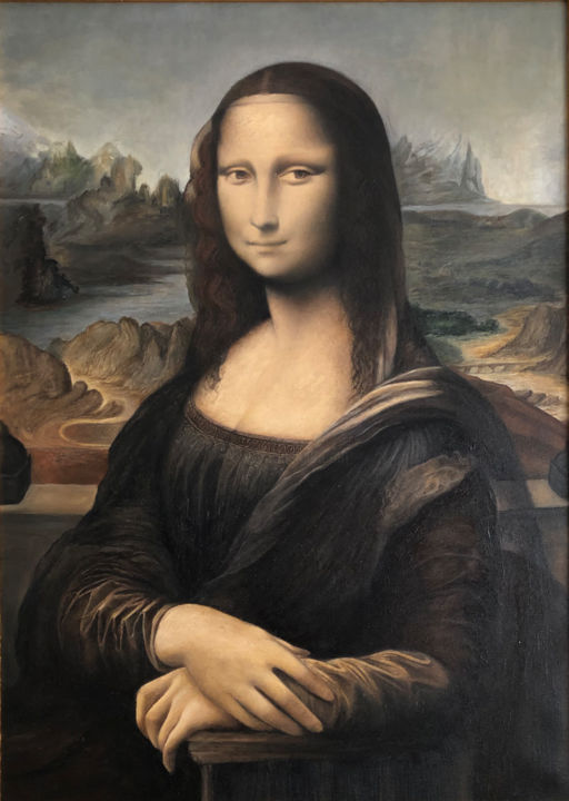Pittura intitolato "Mona Lisa" da Santins Dautovi, Opera d'arte originale, Olio