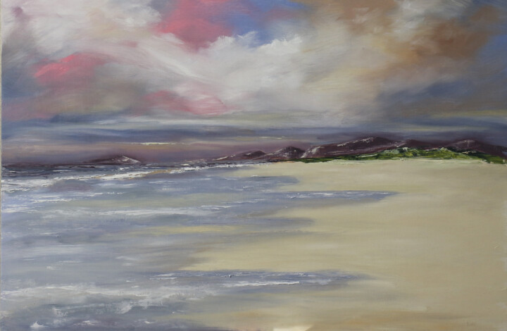 Painting titled "The View to Harris…" by Dave Watson, Original Artwork, Oil