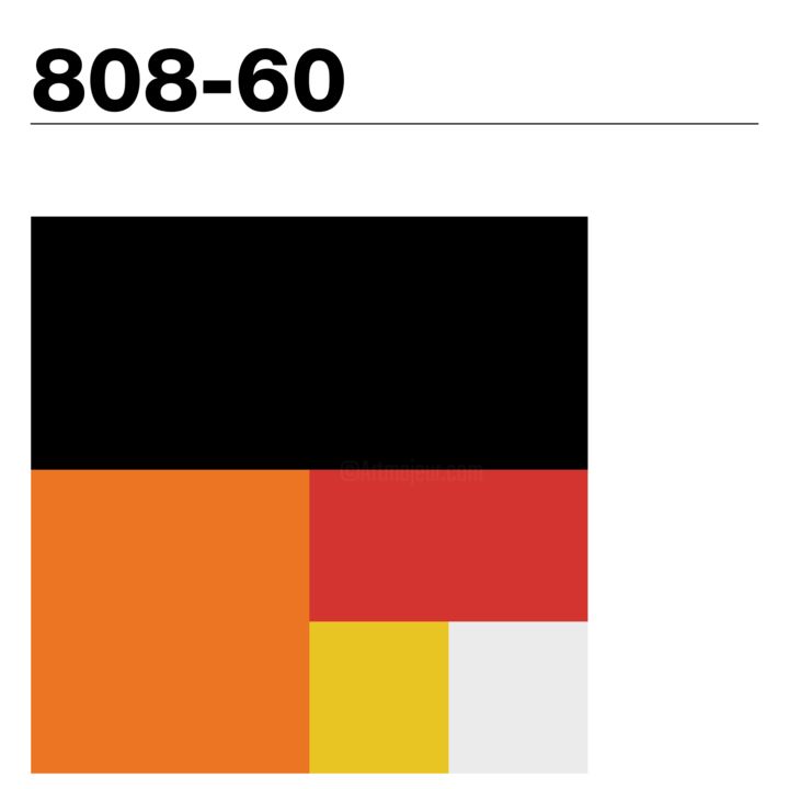 Digital Arts titled "Multi Square 4 808-…" by Dave Echo, Original Art, 2D Digital Work