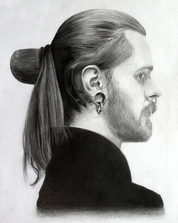 Desenho intitulada "Realistic drawing i…" por David Sampaio, Obras de arte originais, Grafite