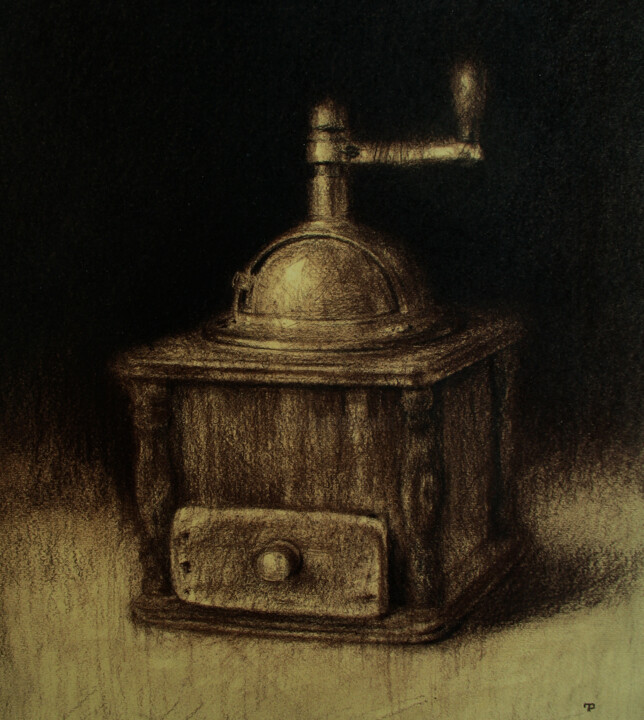 Old Coffee Grinder, Drawing by David Beglaryan | Artmajeur