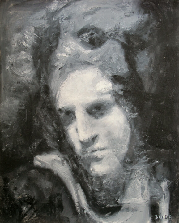 Desenho intitulada "Autoportrait et Rem…" por David Benayoun, Obras de arte originais, Pastel