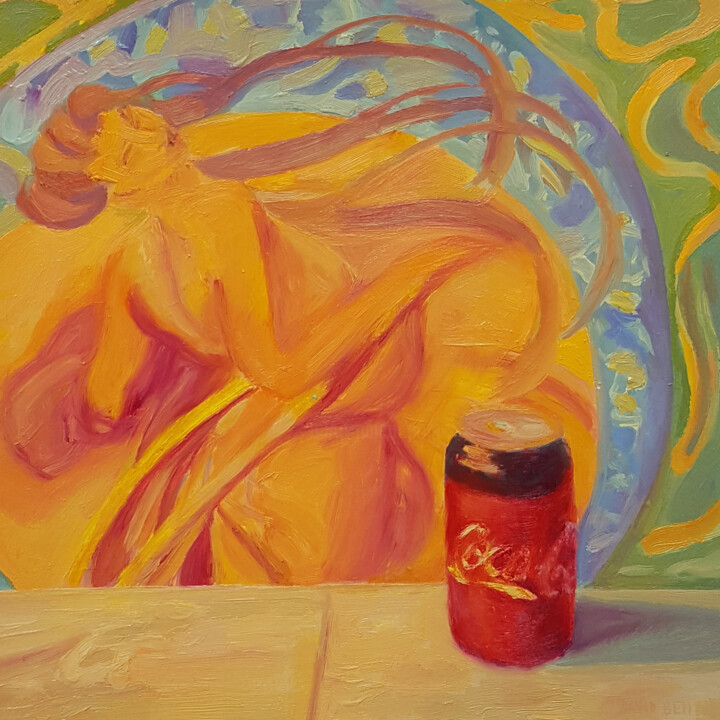 Peinture intitulée "Cannette de Coca-Co…" par David Benayoun, Œuvre d'art originale, Huile