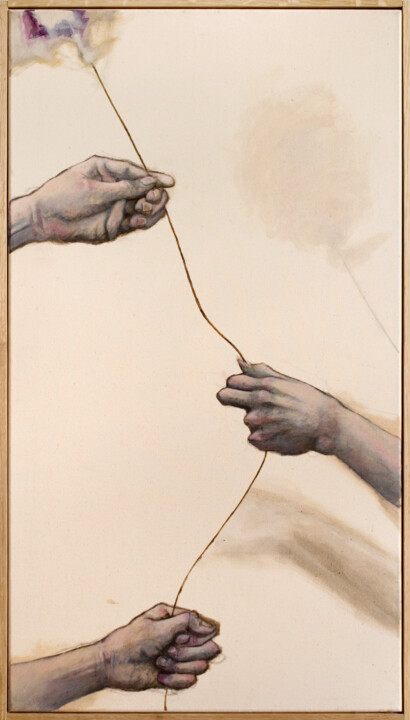 Painting titled "Pulling, or Just Pl…" by David Berkel, Original Artwork, Acrylic
