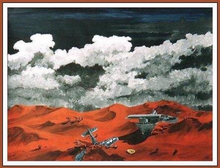 Painting titled "Carrier Crusade" by David Blair, Original Artwork