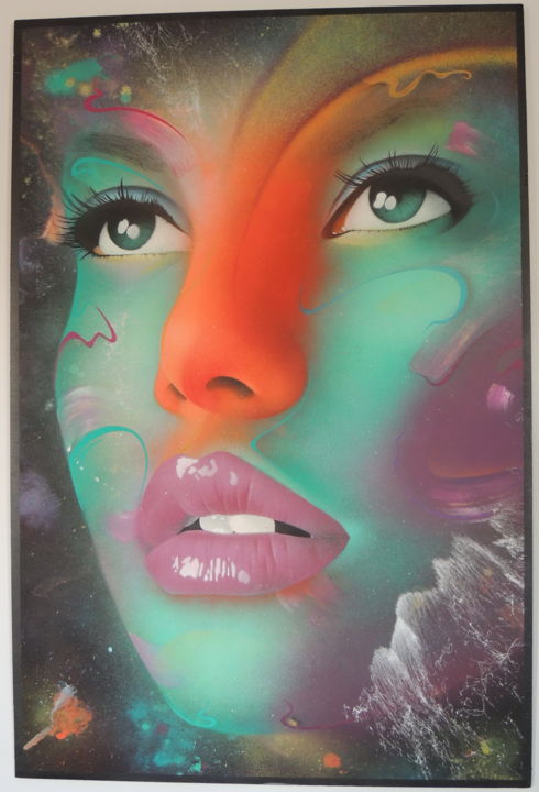 Schilderij getiteld "DREAM" door David Brako, Origineel Kunstwerk, Graffiti