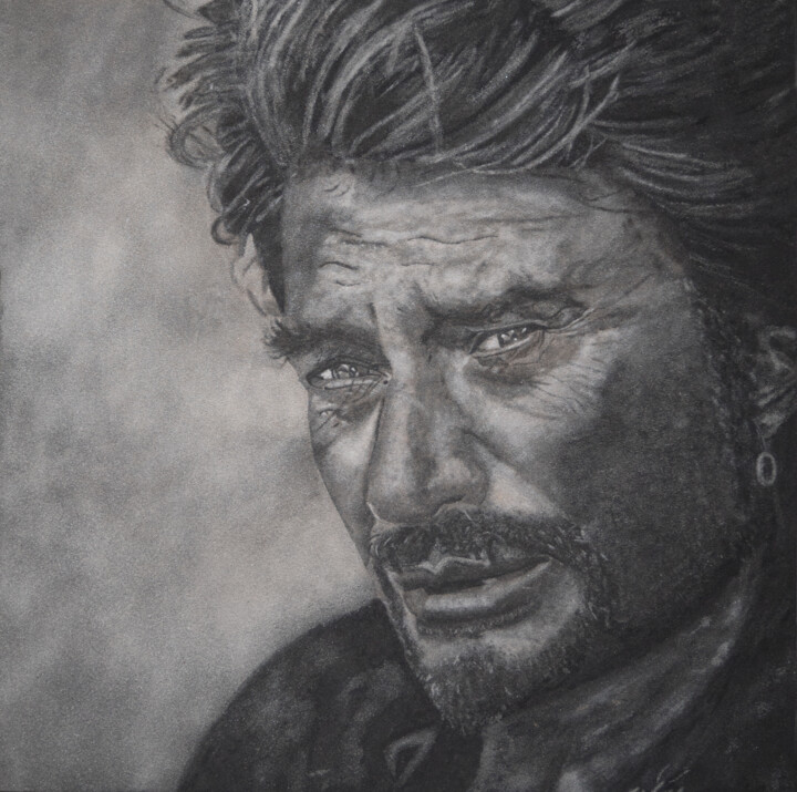 "Portrait Johnny Hal…" başlıklı Tablo David Cadran tarafından, Orijinal sanat, Diğer