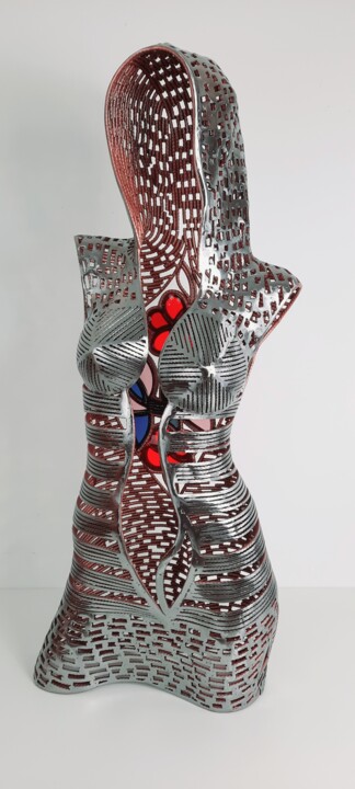 Скульптура под названием "Naomi" - David Fabié, Подлинное произведение искусства, Металлы