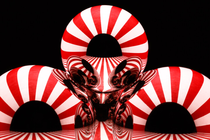 Photographie intitulée "Candy Cane stripe s…" par David Ilzhoefer, Œuvre d'art originale, Photographie numérique