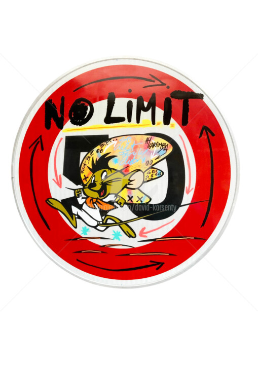 Peinture intitulée "No Limit" par David Karsenty, Œuvre d'art originale, Bombe aérosol