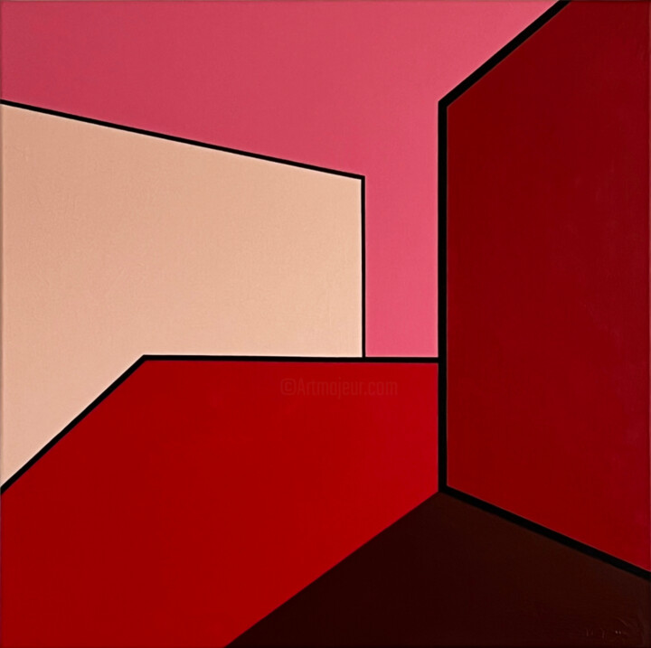Malerei mit dem Titel "BLOCK 6" von David Larsson, Original-Kunstwerk, Acryl