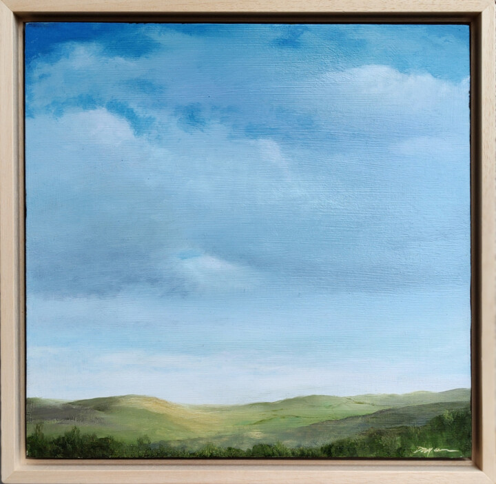 Картина под названием "Clearing near Blarn…" - David Mccurry, Подлинное произведение искусства, Масло Установлен на Деревянн…