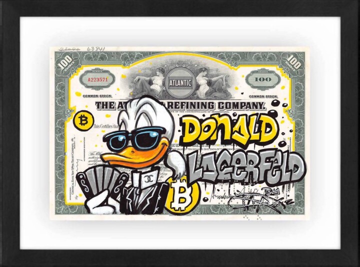 Картина под названием "Donald Lagerfeld" - David Nicolas (Daru), Подлинное произведение искусства, Акрил