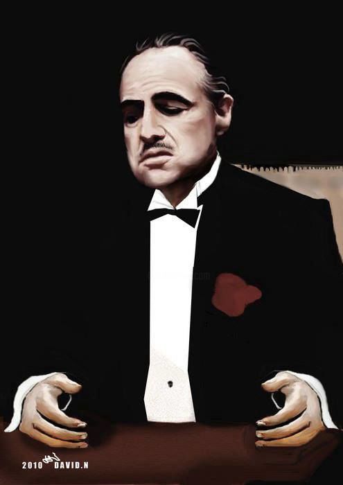 "The Godfather" başlıklı Dijital Sanat David Nornberg tarafından, Orijinal sanat, Diğer