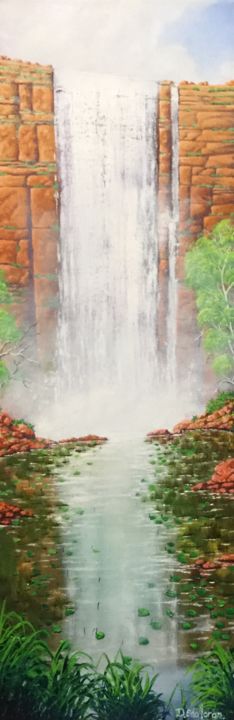 Painting titled "Free Fall" by David O'Halloran, Original Artwork, Oil