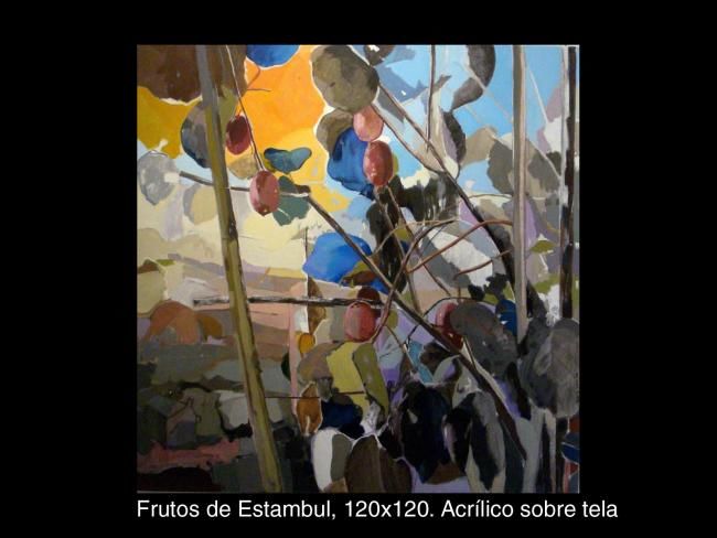 Malerei mit dem Titel "FRUTOS DE ESTAMBUL" von David Sancho, Original-Kunstwerk