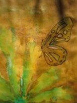 Painting titled "Madam Butterfly 3" by David Wilde, Original Artwork