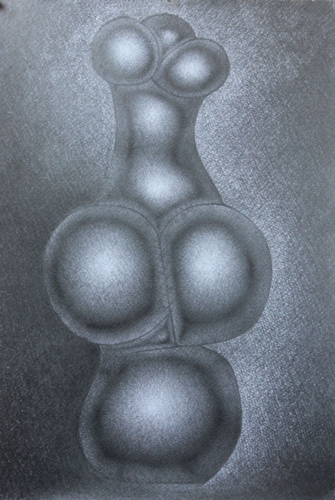 Dibujo titulada "Bionica" por Leri Tchanturia, Obra de arte original, Lápiz