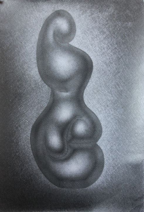 Рисунок под названием "Bionica 2" - Leri Tchanturia, Подлинное произведение искусства, Карандаш