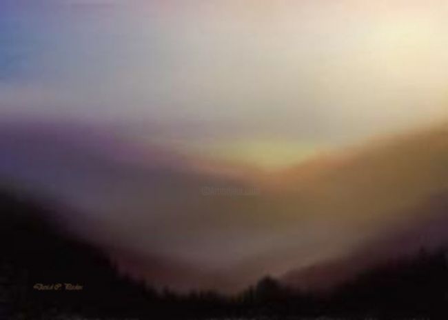 Digital Arts titled ""Distant Peace"" by David Paden, Original Art,