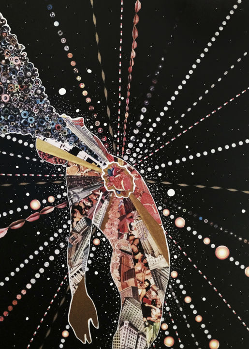 Collages intitulée "beh26.jpg" par David Crunelle, Œuvre d'art originale,