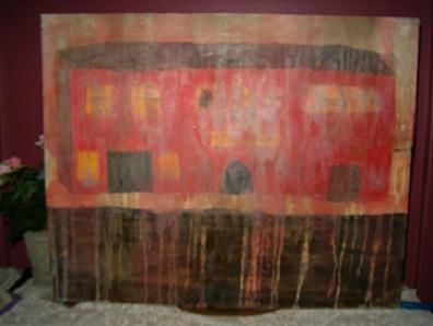 Painting titled "burned" by David Edwards, Original Art,