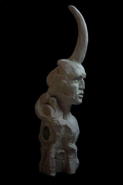 Sculpture titled "Unicorno - bis" by Davide Locatelli, Original Artwork