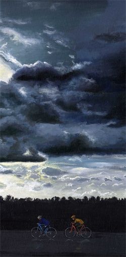 Schilderij getiteld "After The Rain" door David Gander, Origineel Kunstwerk