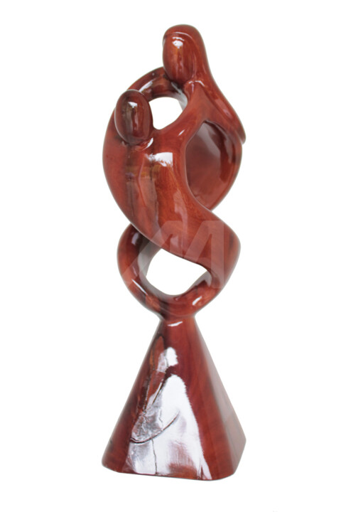 Escultura intitulada "Amor Eterno" por David Guglielmoni, Obras de arte originais, Madeira