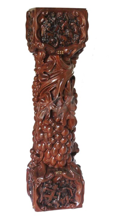 Escultura intitulada "Escultura Sanguis C…" por David Guglielmoni, Obras de arte originais, Madeira