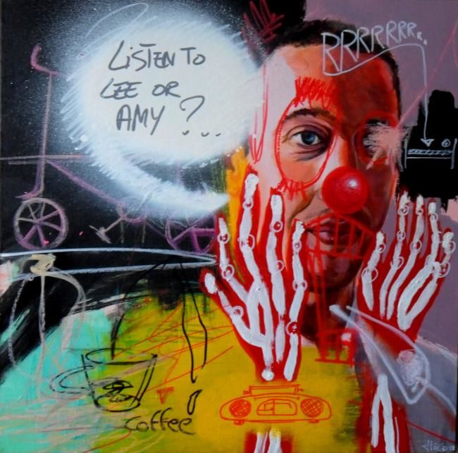 Pintura titulada "Procrastination one" por David Huet, Obra de arte original