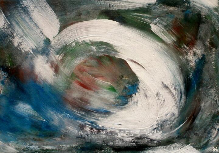 Painting titled "Méso-Vortex - Abstr…" by Davidian Gotis Abstraction Abstraite, Original Artwork, Acrylic