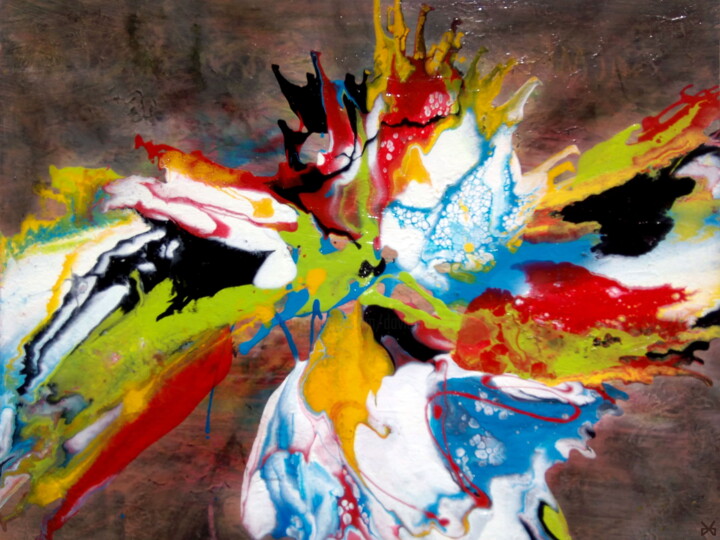 Painting titled "Paradoxe  - Abstrac…" by Davidian Gotis Abstraction Abstraite, Original Artwork, Acrylic