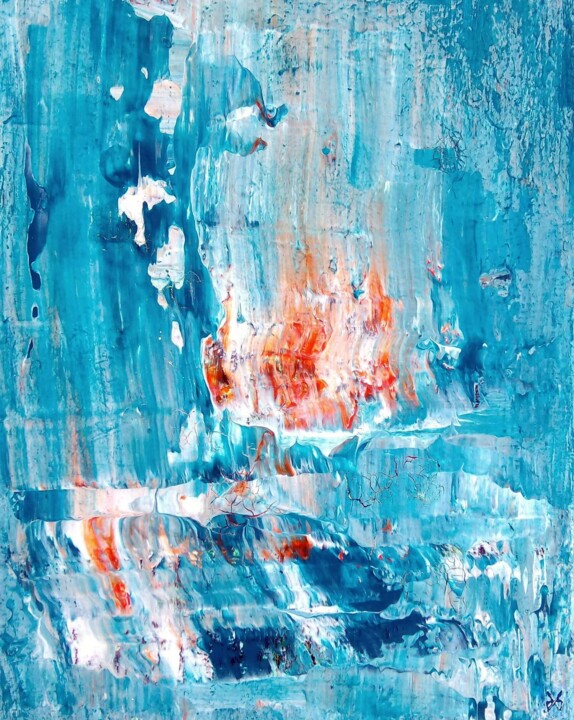 Картина под названием "Ultra-Diffusion - A…" - Davidian Gotis Abstraction Abstraite, Подлинное произведение искусства, Акрил
