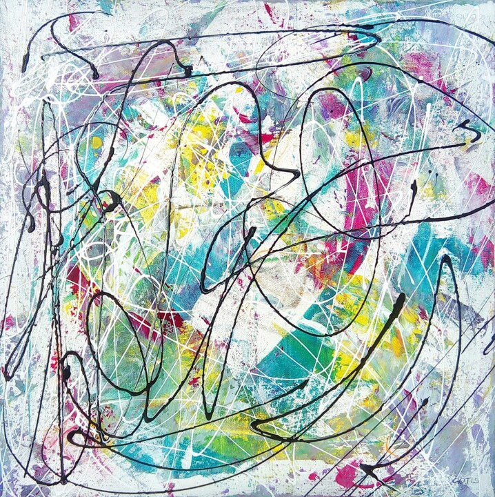 绘画 标题为“Pollocka - Abstract…” 由Davidian Gotis Abstraction Abstraite, 原创艺术品, 丙烯