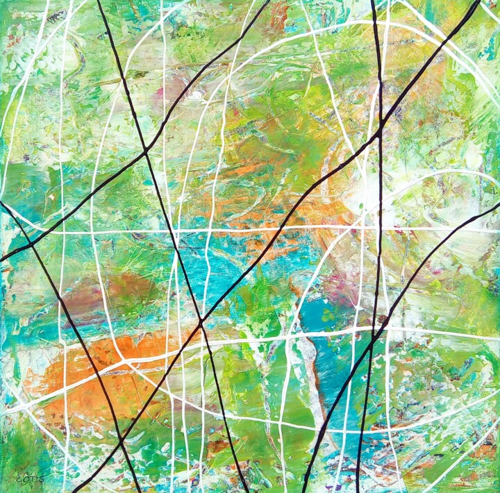 绘画 标题为“Viapaïra - Abstract…” 由Davidian Gotis Abstraction Abstraite, 原创艺术品, 丙烯
