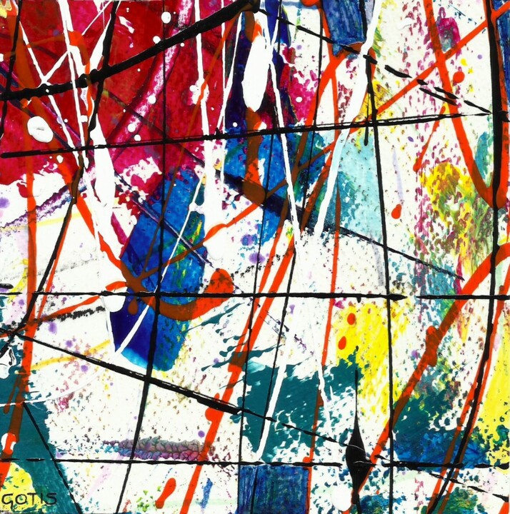 Malerei mit dem Titel "Wataru - Abstractio…" von Davidian Gotis Abstraction Abstraite, Original-Kunstwerk, Acryl
